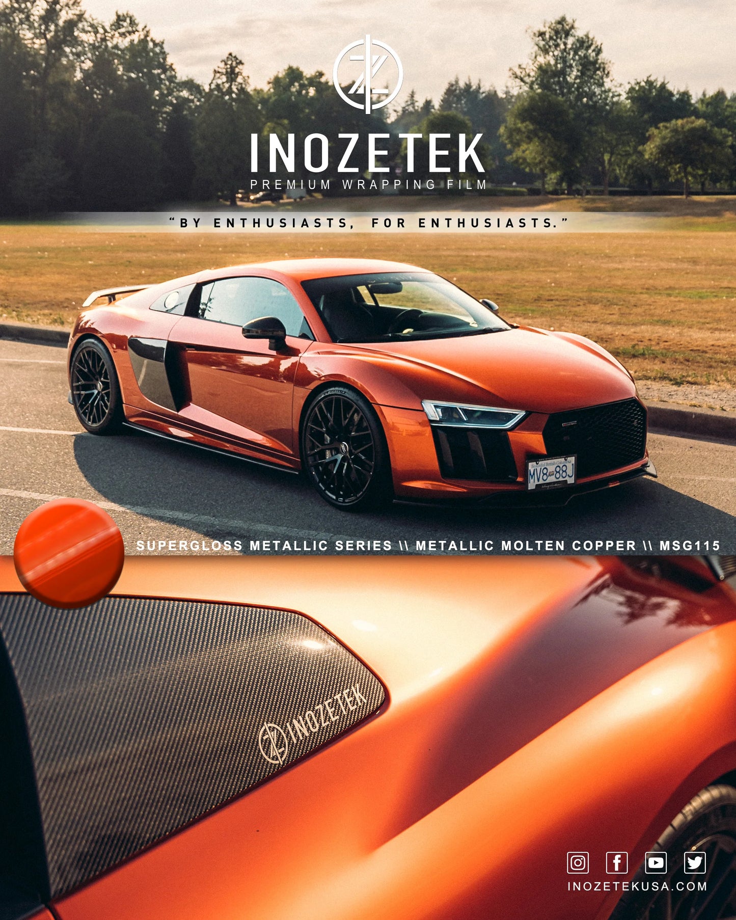Super Gloss Metallic Molten Copper